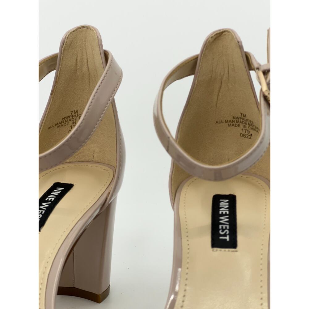 Nine West Pruce Patent Block Heels Women’s 7 - Picture 5 of 6